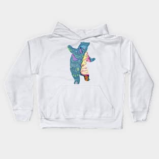 ice cream bear art gift Kids Hoodie